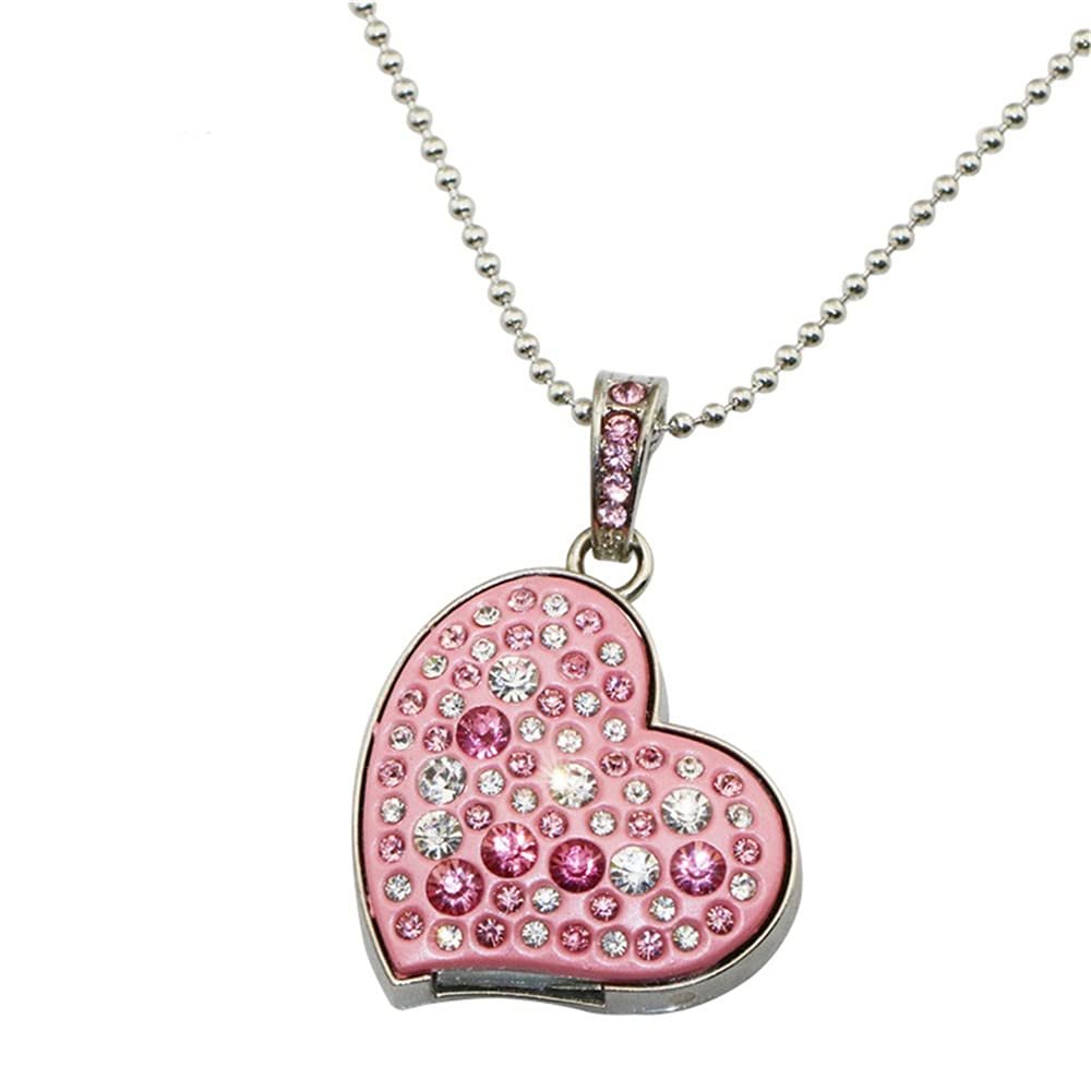 16GB Heart Shape USB Flash Drive USB Drives Memory Stick Thumb Drives USB 2.0 Disk Pen Drive Date Storage Flash Disk Zip Drive USB Stick USB Drive (Pink)