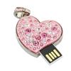 16GB Heart Shape USB Flash Drive USB Drives Memory Stick Thumb Drives USB 2.0 Disk Pen Drive Date Storage Flash Disk Zip Drive USB Stick USB Drive (Pink) view 3