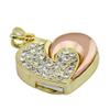 16GB Heart Shape USB Flash Drive USB Drives Memory Stick Thumb Drives USB 2.0 Disk Pen Drive Date Storage Zip Drive Jump Drive USB Stick USB Drive (Gold) view 2