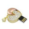 16GB Heart Shape USB Flash Drive USB Drives Memory Stick Thumb Drives USB 2.0 Disk Pen Drive Date Storage Zip Drive Jump Drive USB Stick USB Drive (Gold) view 4