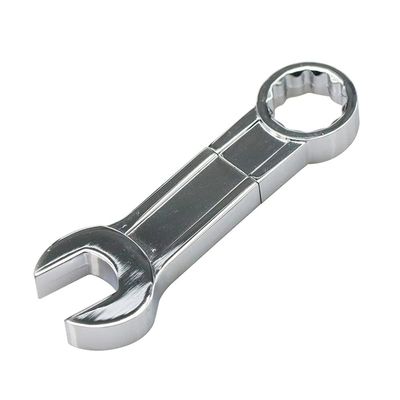 4GB Metal Wrench Shape USB 2.0 Flash Drive Pen Drive Memory Stick USB Stick USB Drive Flash Disk Thumb Drive USB Disk USB Stick U Disk PenDrive (Silver)