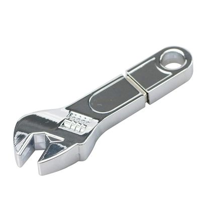 128GB Metal Wrench Shape USB 2.0 Flash Drive Pen Drive Memory Stick USB Stick USB Drive Flash Disk Thumb Drive USB Disk USB Stick U Disk PenDrive (Silver)
