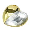 128GB Heart Shape USB Flash Drive USB Drives Memory Stick Thumb Drives USB 2.0 Disk Pen Drive Pen Drive USB Drive Date Storage Flash Disk Zip Drive USB Stick (Gold) view 2