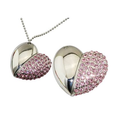 128GB Heart Shape USB Flash Drive USB Drives Memory Stick Thumb Drives USB 2.0 Disk Pen Drive Pen Drive Date Storage Flash Disk Zip Drive USB Stick USB Drive (Pink)