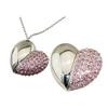 128GB Heart Shape USB Flash Drive USB Drives Memory Stick Thumb Drives USB 2.0 Disk Pen Drive Pen Drive Date Storage Flash Disk Zip Drive USB Stick USB Drive (Pink) view 1