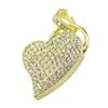 128GB Heart Shape USB Flash Drive USB Drives Memory Stick Thumb Drives USB 2.0 Disk Pen Drive Pen Drive USB Drive Date Storage Flash Disk Zip Drive USB Stick (Gold) view 2