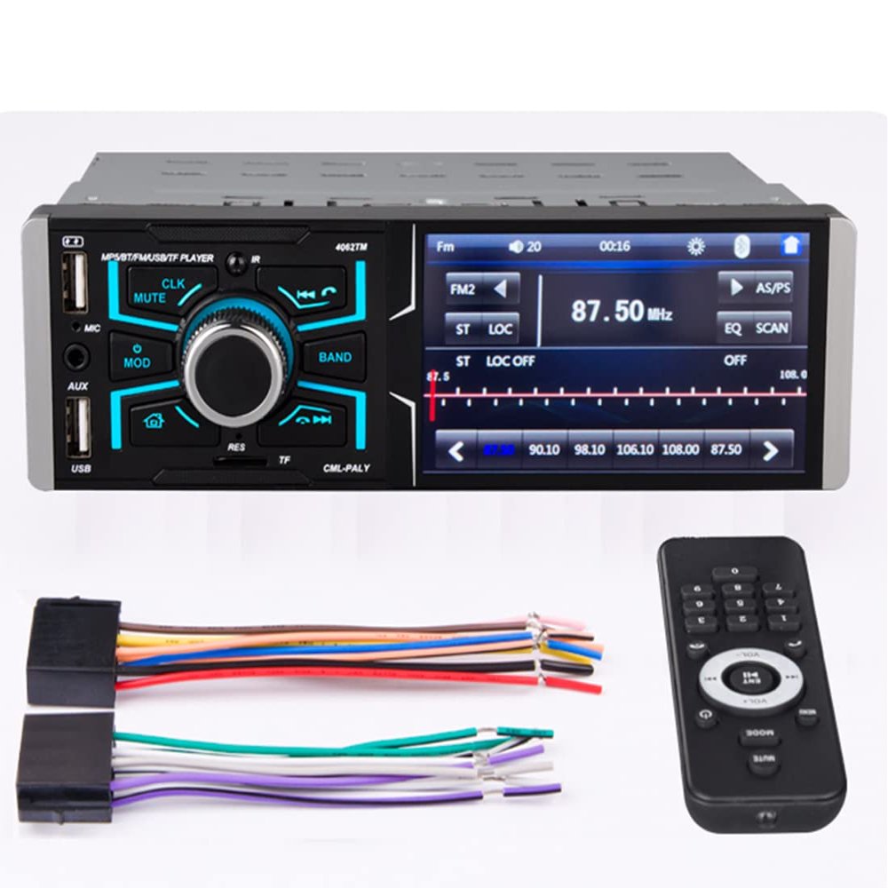 4.1 inch high-Definition Touch Screen Bluetooth reversing car MP5 car MP4 Card Host Player 4062TM