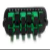RiteAV - CCH SC/SC (12 Port Simplex w/12 Fiber Connectors) Adapter Patch Panel (Non-LGX) Lime Green/Black (50/125) for Lime Green OM5 Multimode 100Gb view 2