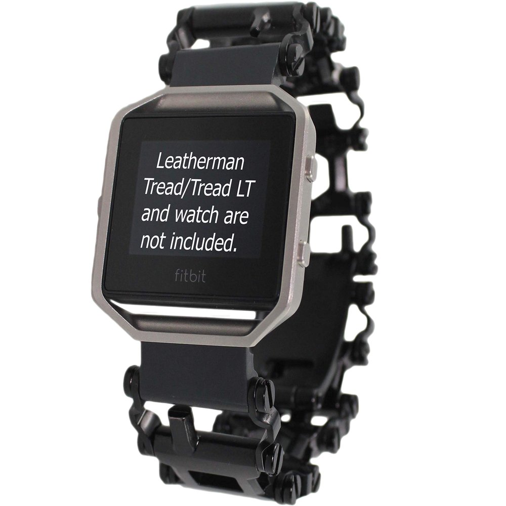BestTechTool watch adapter compatible with LEATHERMAN TREAD and compatible with FITBIT BLAZE, Versa and Versa 2 - BTT adapter (TREAD, Stainless Steel)