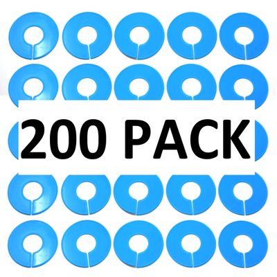 Blue Round Plastic Blank Rack Size Dividers - Multi-Pack (200)