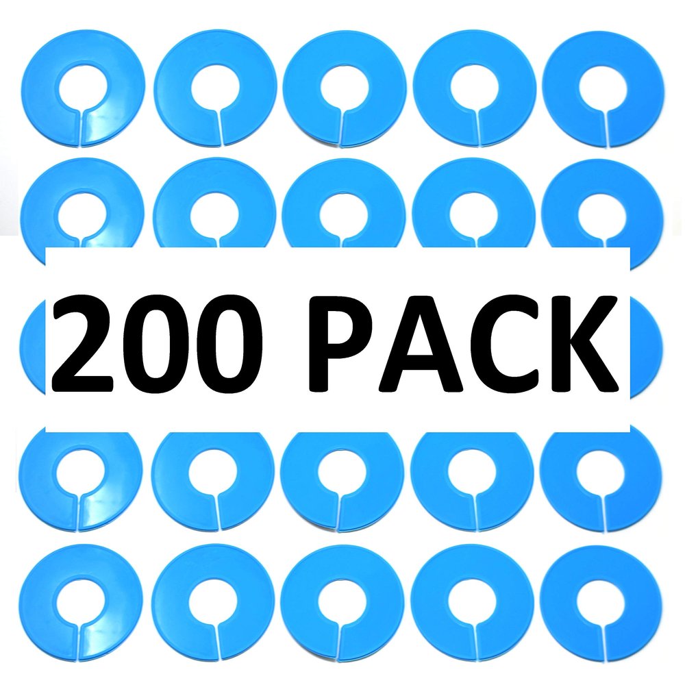 Blue Round Plastic Blank Rack Size Dividers - Multi-Pack (200)