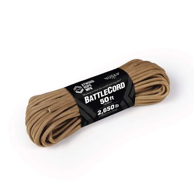 Atwood Rope MFG 5.6MM BattleCord - 2650lb Tensile Strength (Tan, 50)