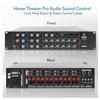 Pyle 12 Channel Power Amplifier w Bluetooth Wireless- 600W Max Power Rack Mount Amplifier with Multi-Zone Sound MixerRCA, USB and AUX inputs-Great for Restaurant, Theater, Studio or Stage- PT12050CH view 2