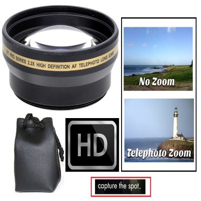 2.2X Hi Def Telephoto Lens for Sony A6400 ILCE-6400 (40.5mm Compatible)