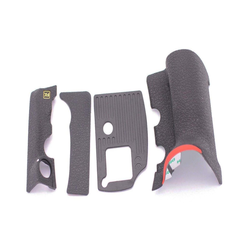 4 Pieces A Set New Rear Grip Body Base Handle Holding Rubber Cover Repair For Nikon D810 Camera With Tape