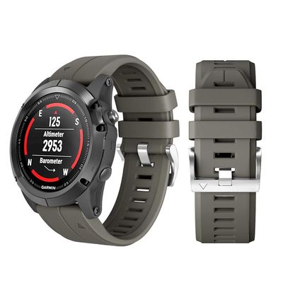 DKEnjoy Silicone Quick Release Wrist Band Replacement Bracelet Watch Strap for Garmin Fenix 5X/Fenix 5X Plus/Fenix 3/Fenix 3 HR Smartwatch (Army Green)
