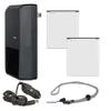 High Capacity 'Intelligent' Batteries for Samsung NX3300 (2 Units) + AC/DC Travel Charger + Nwv Direct Microfiber Cleaning Cloth. view 1