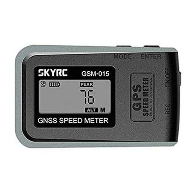 SKYRC GSM-015 GPS Enabled GNSS Remote Control Speedometer and Altimeter Data Tracking Device for Vehicle, RC Car, Boat, Plane, Rocket, and Quadcopter