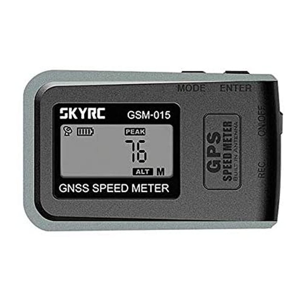 SKYRC GSM-015 GPS Enabled GNSS Remote Control Speedometer and Altimeter Data Tracking Device for Vehicle, RC Car, Boat, Plane, Rocket, and Quadcopter