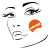 Woman Face Black Wall Vinyl Sticker - Salon Girl Happy Women Eye Window Beauty Art Decal - Pretty Removable Beautiful Sexy Head Silhouette view 1
