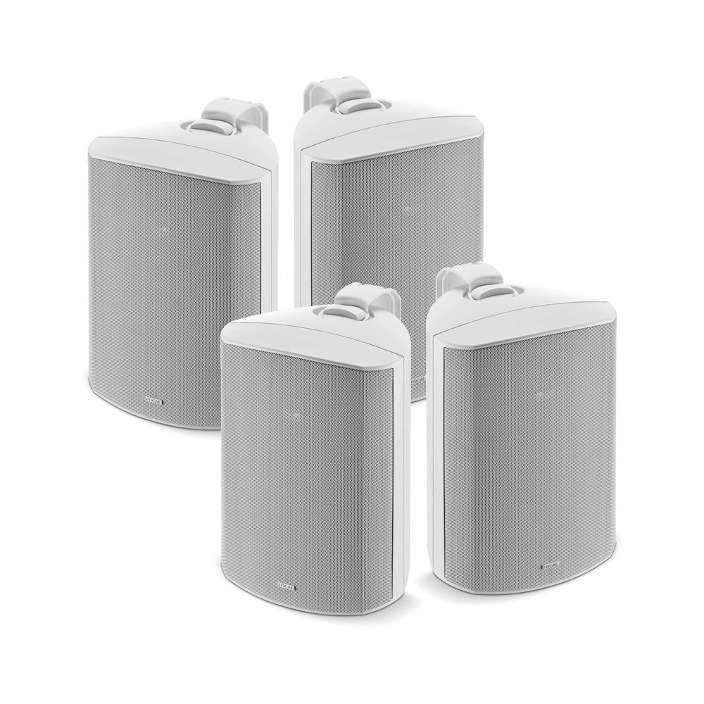 Focal 100 OD6 6.5" Outdoor Loudspeakers, IP66 Rated - White Pairs, 4 Speakers
