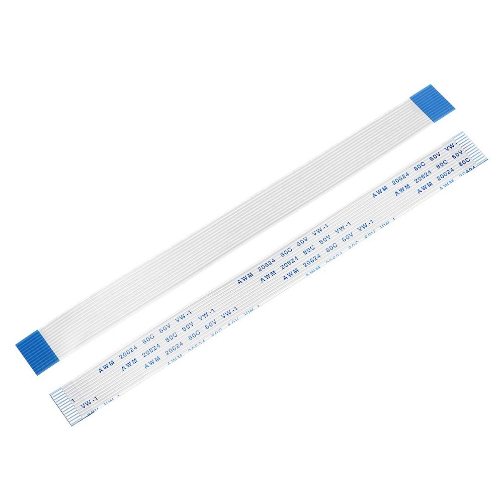 uxcell Flexible Flat Cable,150mm 1mm Pitch 12 Pins FPC FFC Flexible Ribbon Cable for LCD TV Car Audio DVD Player 10Pcs (A Type)