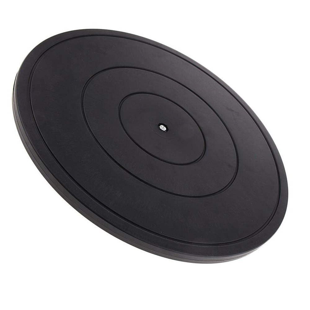 SM SunniMix Steel Ball Bearings Turntable, Plastic, 16inch Heavy Duty 360 Swivel Screen TVs, Monitors, for Indoor Use