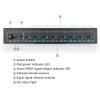 HDSUNWSTD SPDIF/TOSLINK Digital Optical Audio Splitter 1x8 Audio Amplifier Amplificador with Power Adapter view 4