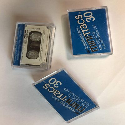 AudioMagnetics 30 Minute Mini Cassette Dictation Tapes 3Pk (Not Microcassette)