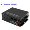1Pair 4 Channel PCM Voice Telephone Fiber Optical Media Converters Extender Adapter Single Mode FC Fiber Optic Port Caller ID FAX view 2