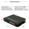 1Pair 4 Channel PCM Voice Telephone Fiber Optical Media Converters Extender Adapter Single Mode FC Fiber Optic Port Caller ID FAX view 3