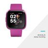 Fitbit Versa Lite Edition Smart Watch, compatible with iPad, One Size (S & L bands included), 1 Count (Renewed) view 2