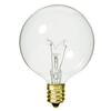 15 watt G16 1/2 Incandescent; Clear; 2500 Average Rated Hours; 98 lumens; Candelabra Base; 130 Volts Light Bulb (Pack of 6) view 1