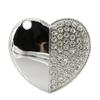32GB Heart Shape USB Flash Drive USB Drives Memory Stick Thumb Drives USB 2.0 Disk Pen Drive Pen Drive USB Drive Date Storage Flash Disk Zip Drive USB Stick (Silver) view 1