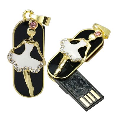128GB Necklace Shape USB Flash Drive USB Drives Memory Stick Thumb Drives USB 2.0 Disk Pen Drive Date Storage Flash Disk Zip Drive USB Stick USB Drive (Dancer)