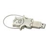128GB Metal Pig Shape USB 2.0 Flash Drive Pen Drive Memory Stick USB Stick USB Drive Flash Disk Thumb Drive USB Disk USB Stick U Disk PenDrive (Silver) view 2