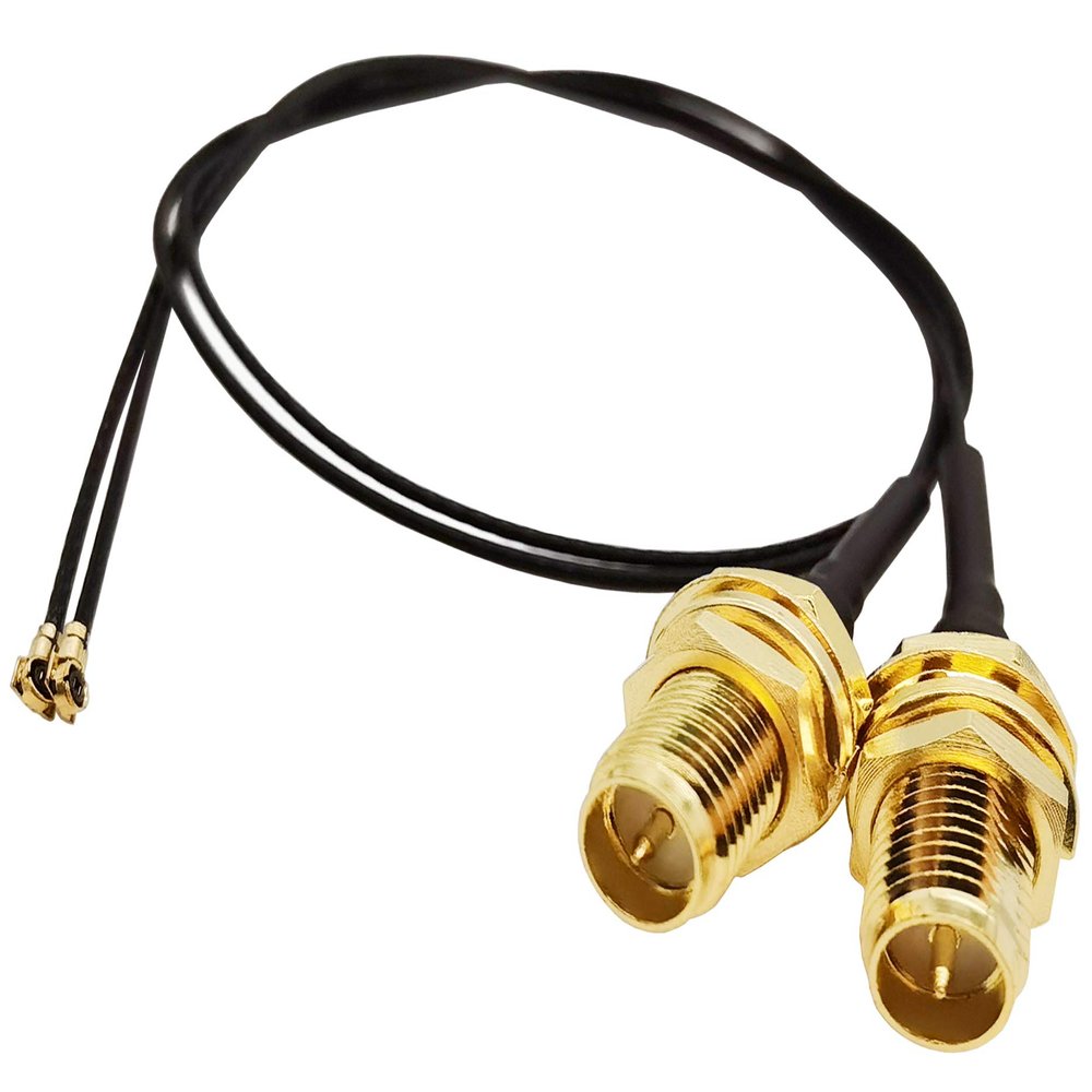 Tenmory UFL to SMA M.2 NGFF U.FL to RP-SMA Female MHF4 Connector Pigtail Antenna Extension Cable (15cm (2 Pcs))
