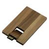 100 Pack Business Credit Card 2.0- USB Flash Drives (2.0/8GB, Walnut Wood) view 3