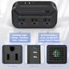 Voltage Converter 2300W International Power Converter Step Down 220v/240v to 110v/120v Travel Adapter Transformer w/ 4 USB 3 AC Outlets 7 Worldwide Plug Adapters EU/US/AU/IT/UK/India/South Africa view 2