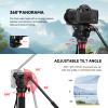Avella CD324 Carbon Fiber Video Monopod Kit, with Fluid Head and Removable feet, 71 Inch Max Load 13.2 LB for Canon Nikon Sony Olympus Panasonic DSLR Camera view 4