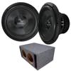 Harmony Audio HA-C152 Competition Dual 15" Sub 2800W Slot Vented Sub Box view 1