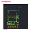 REYAX RYWB116_Lite The World's Lowest Power Consumption. UART Interface 802.11 b/g/n 2.4GHz Wi-Fi Bluetooth 5.0 2.1 Classic BR EDR Module FCC NCC view 4