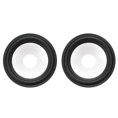 uxcell 4" Paper Speaker Cone Subwoofer Cones Drum Paper 1" Inner Diameter with Rubber Surround 2 Pcs