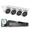 Amcrest 4K POE Security Camera System with 4K 8Ch PoE NVR (4) x 8 Megapixel Turret IP POE Cameras (3840x2160) Pre Installed 2TB Hard Drive NV4108E-IP8M-T2599EW4-2TB view 1