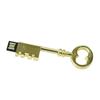 4GB Metal Key Shape USB 2.0 Flash Drive Pen Drive Memory Stick USB Stick USB Drive Flash Disk Thumb Drive USB Disk USB Stick U Disk PenDrive (Gold) view 4