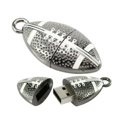 128GB Metal Rugby Shape USB 2.0 Flash Drive Pen Drive Memory Stick USB Stick USB Drive Flash Disk Thumb Drive USB Disk USB Stick U Disk PenDrive (Black)
