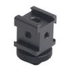 AFVO Triple Shoe Mount Bracket for Flash Lights, Monitors, Microphones, Audio Recorder view 1