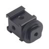 AFVO Triple Shoe Mount Bracket for Flash Lights, Monitors, Microphones, Audio Recorder view 3