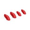 BLAZERBUCK Replacement Nose Piece Nose Pads for Oakley Commit AV Sunglasses - Black + Red view 3