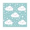 Leyiyi 10x10ft Sweet Cartoon Smiling Clouds Backdrop White Dots Baby Shower Banner Happy Birthday Backdrop for Kids Photo Booth Background Studio view 1